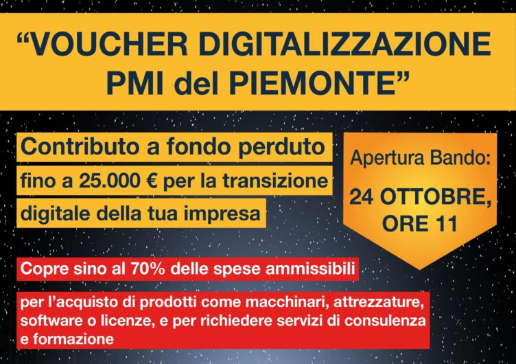 Informazioni per le PMI piemontesi per partecipare al bando "Voucher Digitalizzazione 2023"